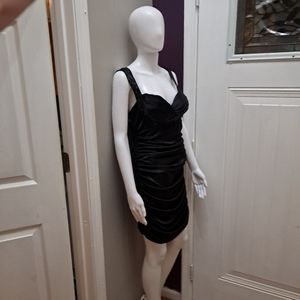 Trixxi Ruched Black Dress Size 9